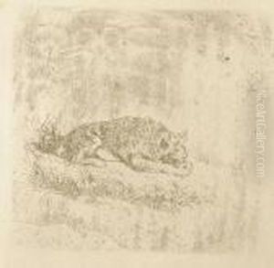 Cane Che Dorme by Giovanni Fattori