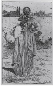 Donna Del Gabbro by Giovanni Fattori