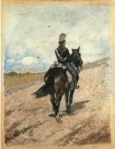 Lanciere A Cavallo by Giovanni Fattori