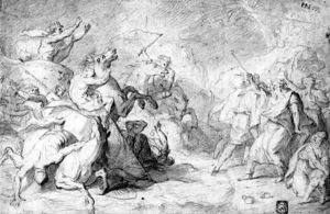 The Crossing of the Red Sea by Francois Lemoine (see Lemoyne)