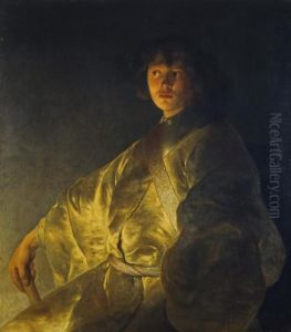 Portrait of a young man by Jan Lievens