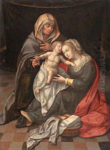 The Virgin and Child with Saint Anne by Lambert Lombard