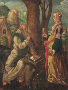 The Temptation of Saint Anthony by Lucas Van Leyden