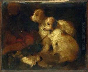 Study of Two Dogs by Sir Edwin Henry Landseer