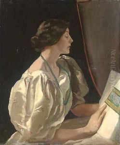 Portrait of a lady by Sir John Lavery