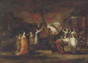 A scene of pagan worship