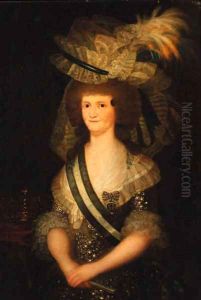 Portrait of Queen Maria Louisa of Spain by Francisco Goya Fuendetodos