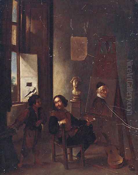 A painter in his studio - view 1