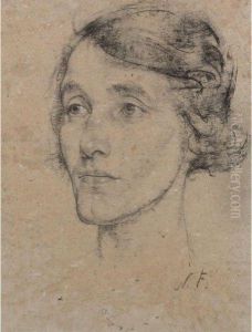 Fechin's Wife by Nicolai Ivanovich Fechin
