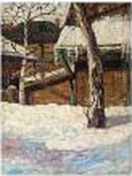 View Of A Russian Provincial Town In Winter - view 1