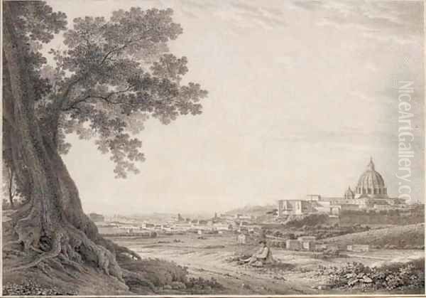 An extensive view of Rome from the Orti della Pineta Sacchetti - view 1