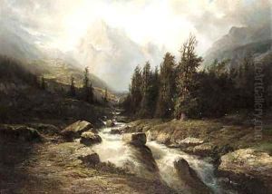 An Alpine torrent