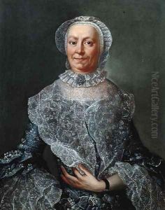 Portrait of an elderly woman by Alessandro Longhi