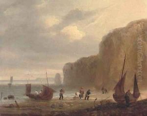 Fishermen unloading the day's catch