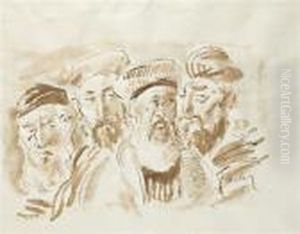 Four Jews by Adolphe Feder