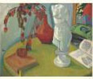 Nature Morte A La Statue by Adolphe Feder