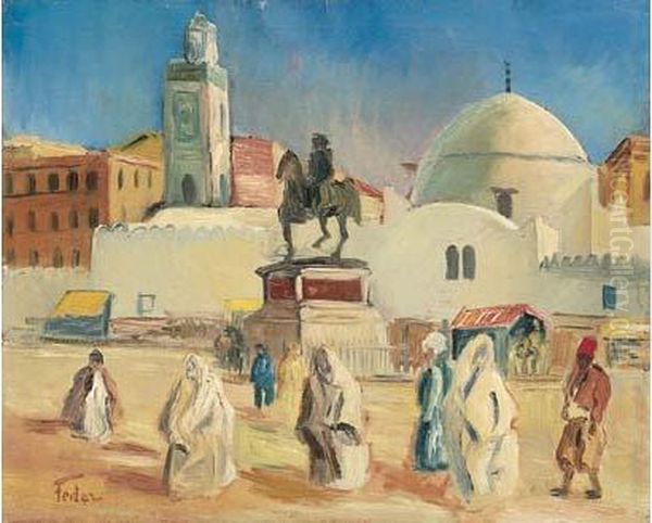 < La Place Du Gouvernement A Alger >. - view 1