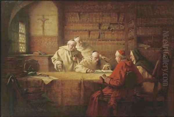 In the monastic library - view 1