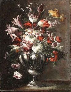 Flowers in a Vase by Giuseppe Lavagna
