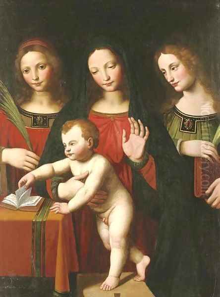 The Madonna and Child with two female saints - view 1