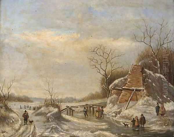 The frozen canal - view 1