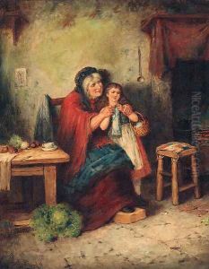 The Knitting Lesson by Mark W. Langlois