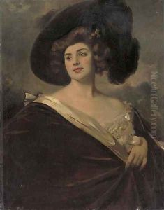 The society beauty by Philip Alexius De Laszlo