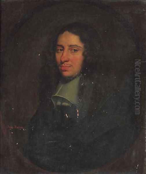 Portrait of a gentleman, traditionally identified as John Bacon by Simon Luttichuys