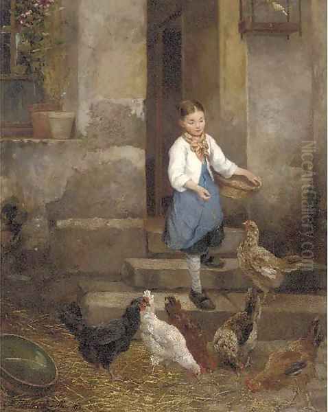 Feeding the Chickens - view 1