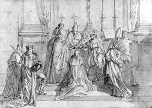 The Coronation of King Louis XIV by Sebastien Leclerc