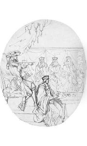 King Louis XIV in council attended by magistrates 2 by Sebastien Leclerc