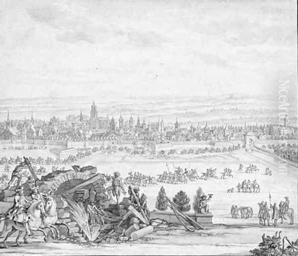 The army of King Louis XIV besieging Utrecht - view 1