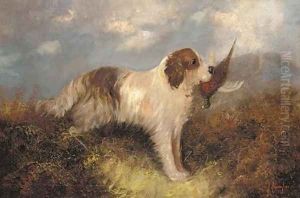 Terriers on a heath by J. Langlois