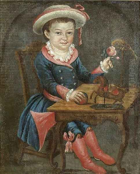 Portrait of a young boy, said to be Carl Christian Friedrich Zinsch (born 1781) - view 1