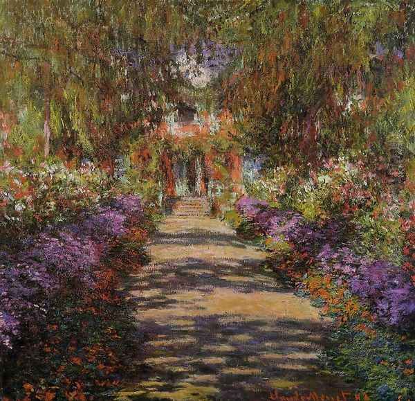 Pathway In Monets Garden At Giverny - view 1