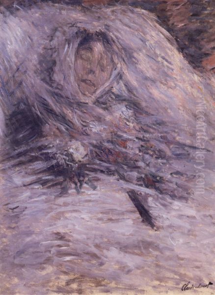 Camille Monet On Her Deathbed by Claude Oscar Monet