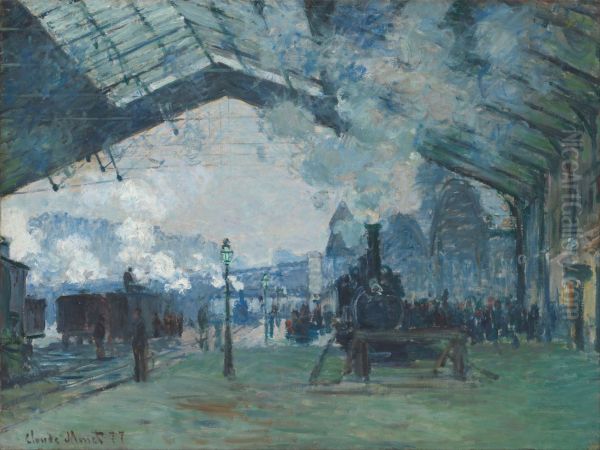 Arrival Of The Normandy Train Gare Saint Lazare - view 1