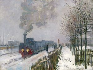 Train In The Snow The Locomotive