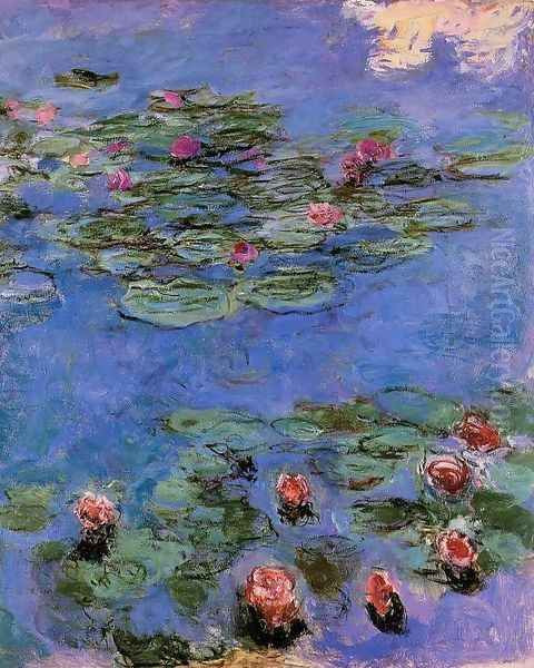 Red Water Lilies - view 1