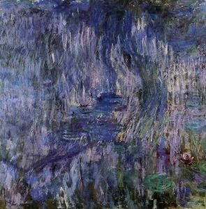 Water-Lilies, Reflection of a Weeping Willow