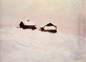 Houses In The Snow Norway