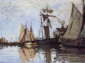 Boats In The Port Of Honfleur