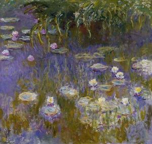 Yellow And Lilac Water Lilies by Claude Oscar Monet