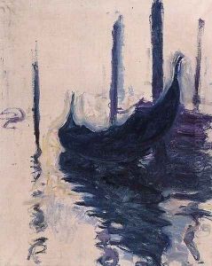Gondola In Venice by Claude Oscar Monet