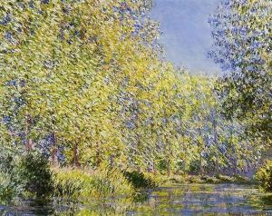 Bend In The River Epte by Claude Oscar Monet