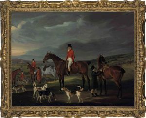 The Honorable George Petre With The Quorn At Rolleston