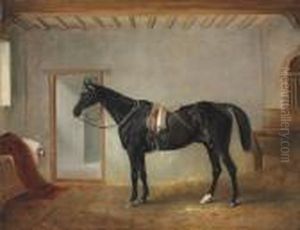 Soldier Boy In A Stable by John Snr Ferneley
