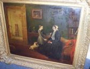 Drawing Room Interior by John Snr Ferneley