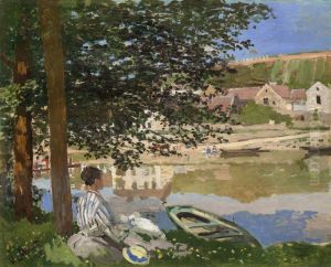 River Scene At Bennecourt by Claude Oscar Monet