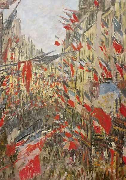 Rue Montorgueil Decked Out with Flags - view 1